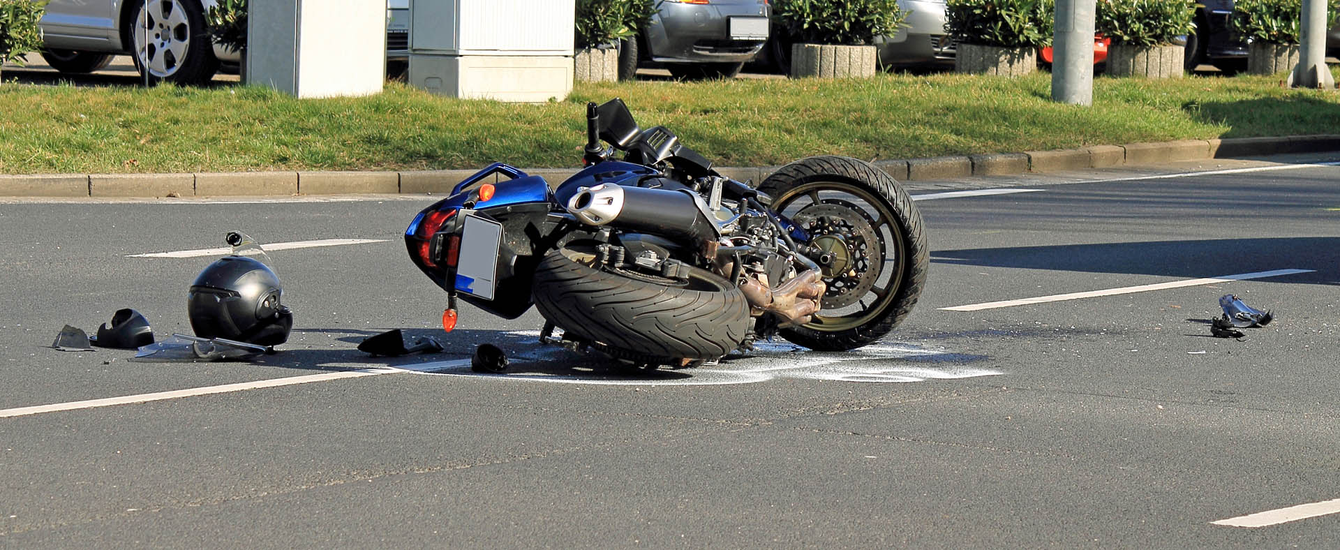 Accident,With,Motorcycle,At,A,Crossroads motorcycle accident crash